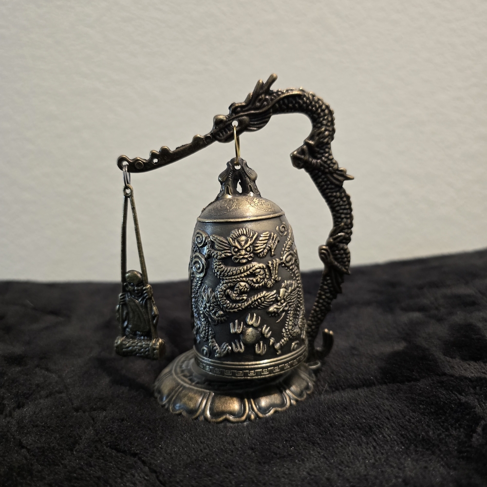 Intricate Silver Dragon Incense Holder